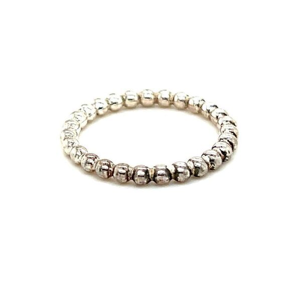 Pandora Thin Beaded Band Ring - Picture 1 of 4